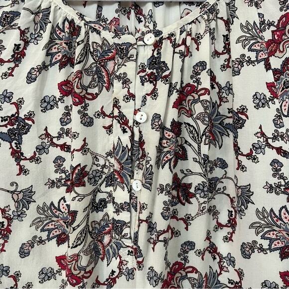 Rose & Rhyme Floral Blouse Size Small Top Bohemian Peasant Lightweight Fairy - Picture 7 of 10